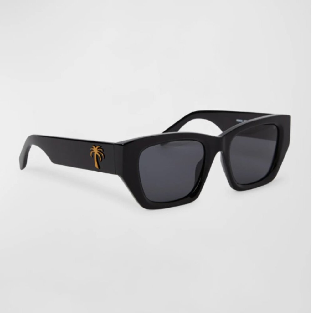 NWT Palm Angels Hinkley Black Sunglasses PERI034